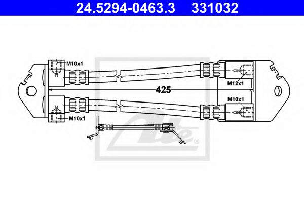 Тормозной шланг ATE 24.5294-0463.3