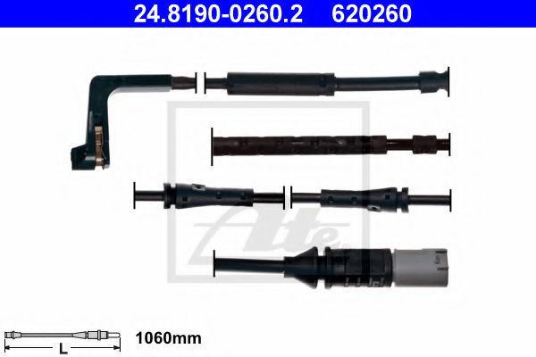 Датчик износа тормозных колодок ATE 24.8190-0260.2
