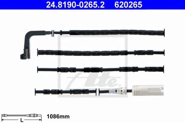 Датчик износа тормозных колодок ATE 24.8190-0265.2