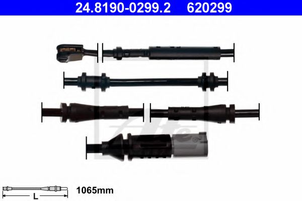 Датчик износа тормозных колодок ATE 24.8190-0299.2
