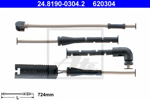 Датчик износа тормозных колодок ATE 24.8190-0304.2