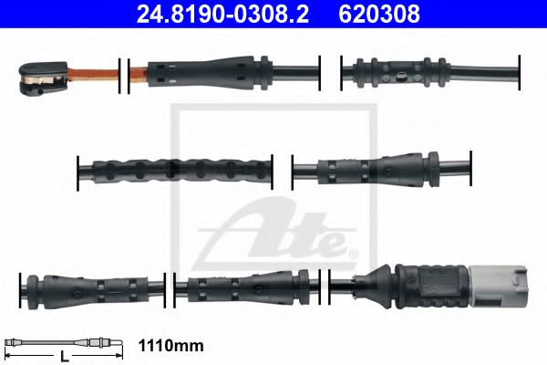 Датчик износа тормозных колодок ATE 24.8190-0308.2