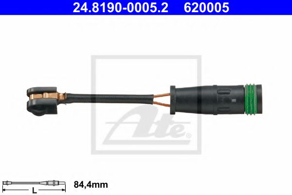 Датчик износа тормозных колодок ATE 24.8190-0005.2