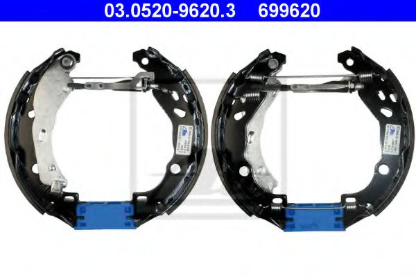 Тормозные колодки барабанные ATE 03.0520-9620.3