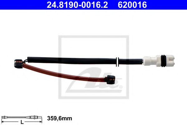 Датчик износа тормозных колодок ATE 24.8190-0016.2