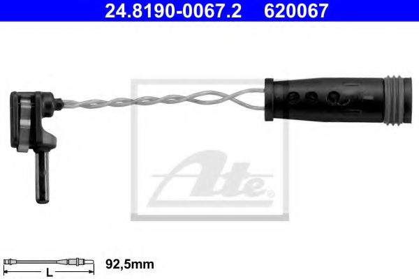 Датчик износа тормозных колодок ATE 24.8190-0067.2