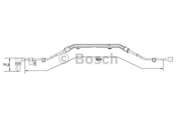 Датчик АБС BOSCH 0 265 001 276