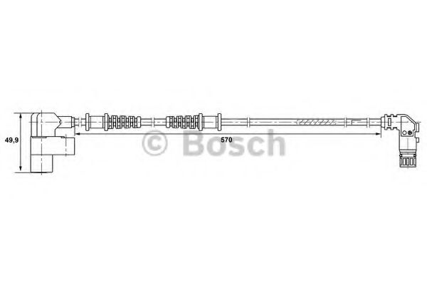 Датчик АБС BOSCH 0 265 006 370 Датчик АБС BOSCH 0 265 006 370