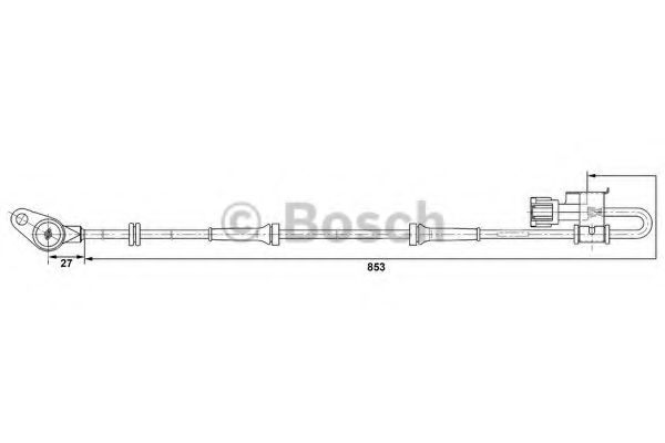 Датчик АБС BOSCH 0 265 006 378