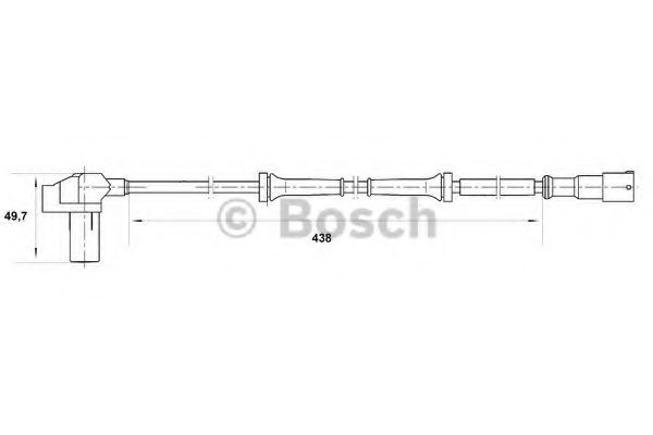 Датчик АБС BOSCH 0 265 006 383 Датчик АБС BOSCH 0 265 006 383