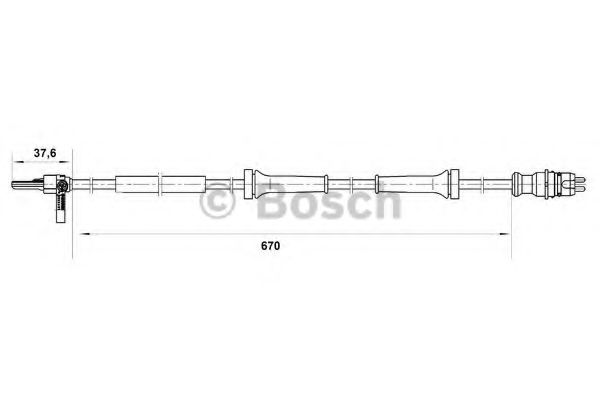 Датчик АБС BOSCH 0 265 007 045