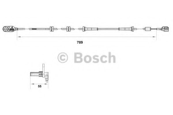 Датчик АБС BOSCH 0 265 007 465