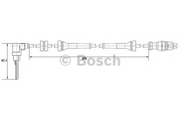 Датчик АБС BOSCH 0 265 007 510 Датчик АБС BOSCH 0 265 007 510