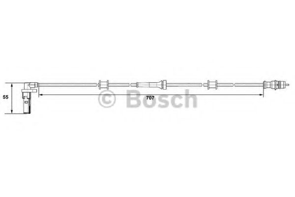 Датчик АБС BOSCH 0 265 007 532