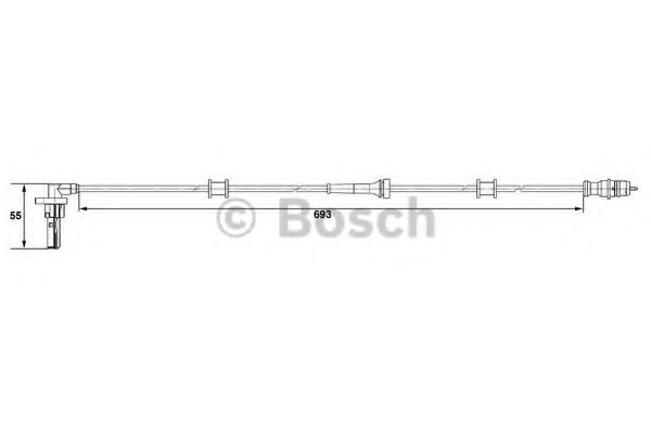 Датчик АБС BOSCH 0 265 007 534