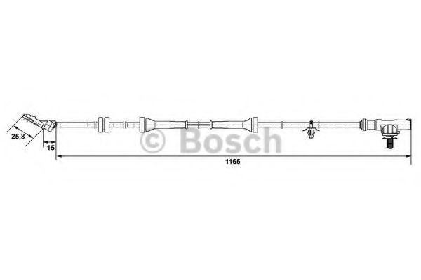 Датчик АБС BOSCH 0 265 007 537 Датчик АБС BOSCH 0 265 007 537