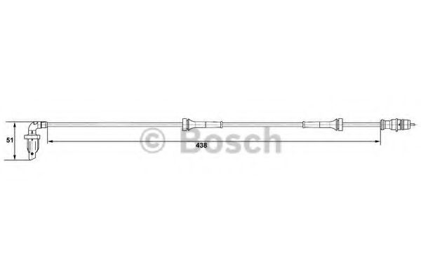 Датчик АБС BOSCH 0 265 007 583