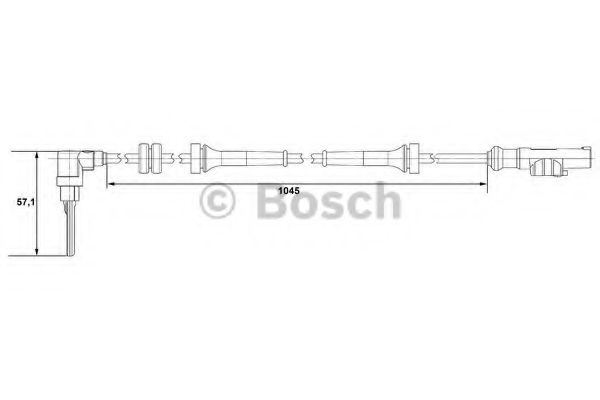 Датчик АБС BOSCH 0 265 007 610 Датчик АБС BOSCH 0 265 007 610