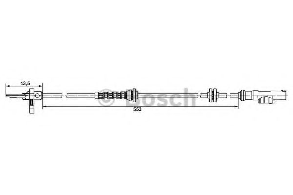 Датчик АБС BOSCH 0 265 007 896 Датчик АБС BOSCH 0 265 007 896