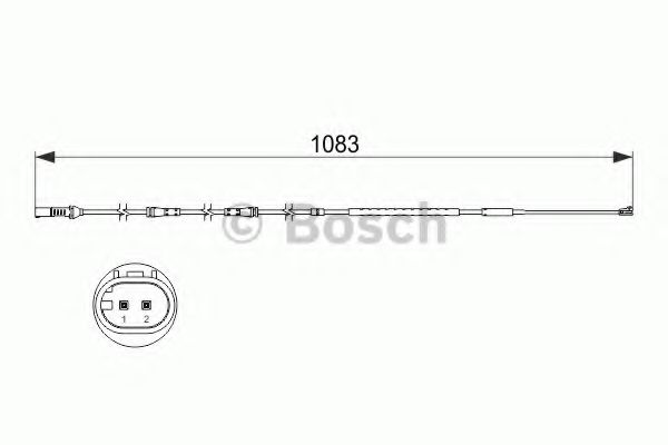 Датчик износа тормозных колодок BOSCH 1 987 473 500