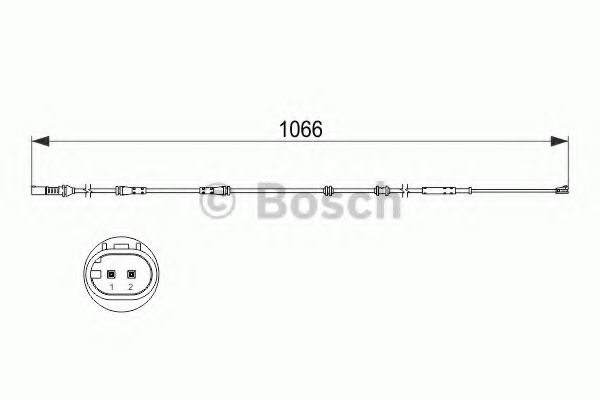 Датчик износа тормозных колодок BOSCH 1 987 473 501