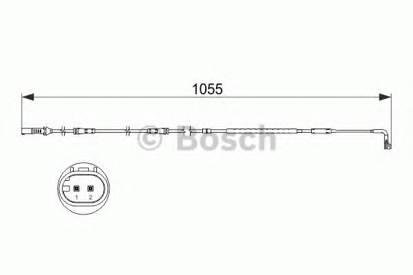 Датчик износа тормозных колодок BOSCH 1 987 473 506