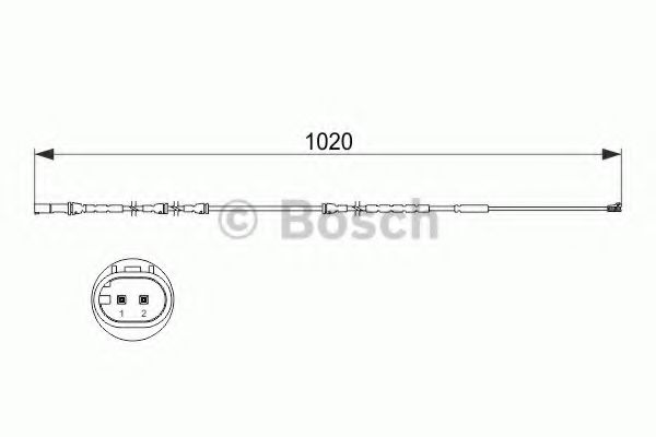 Датчик износа тормозных колодок BOSCH 1 987 473 510