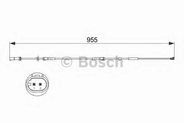Датчик износа тормозных колодок BOSCH 1 987 473 511