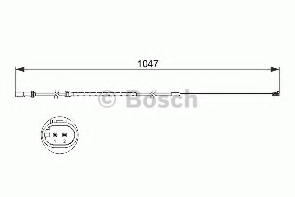 Датчик износа тормозных колодок BOSCH 1 987 473 512
