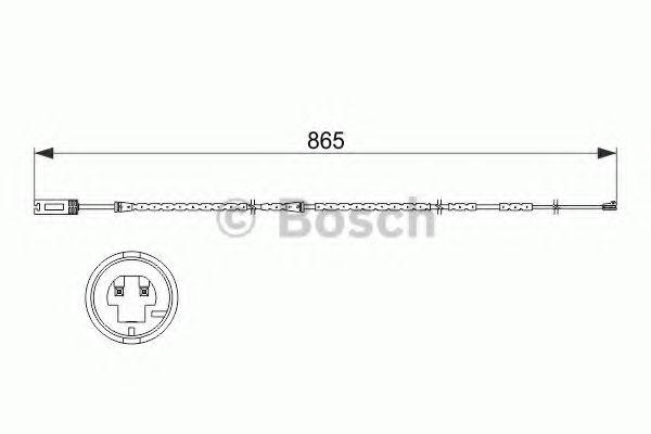 Датчик износа тормозных колодок BOSCH 1 987 473 519