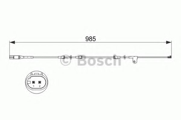 Датчик износа тормозных колодок BOSCH 1 987 473 520