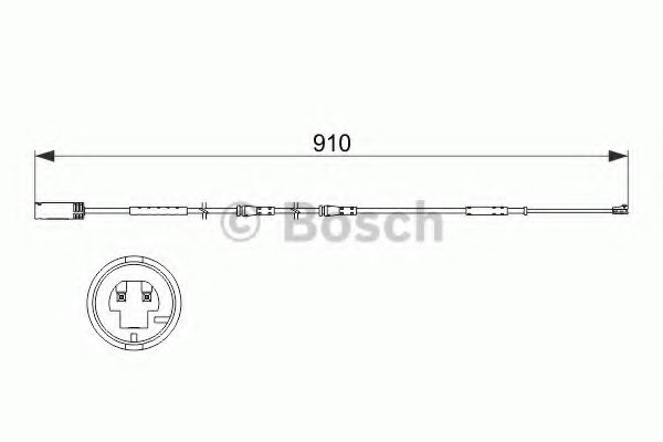 Датчик износа тормозных колодок BOSCH 1 987 473 522
