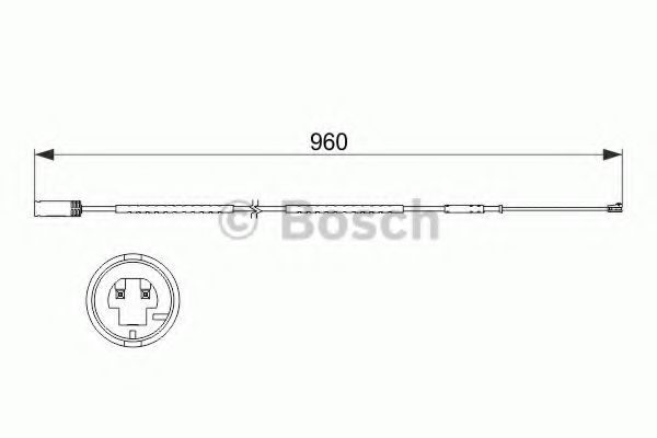 Датчик износа тормозных колодок BOSCH 1 987 473 523