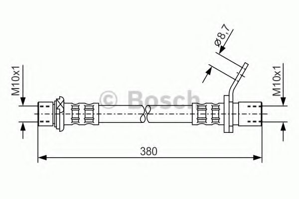 Тормозной шланг BOSCH 1 987 476 160