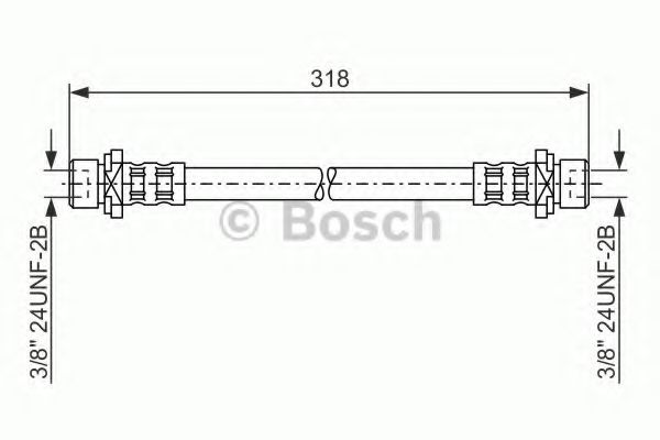 Тормозной шланг BOSCH 1 987 476 165