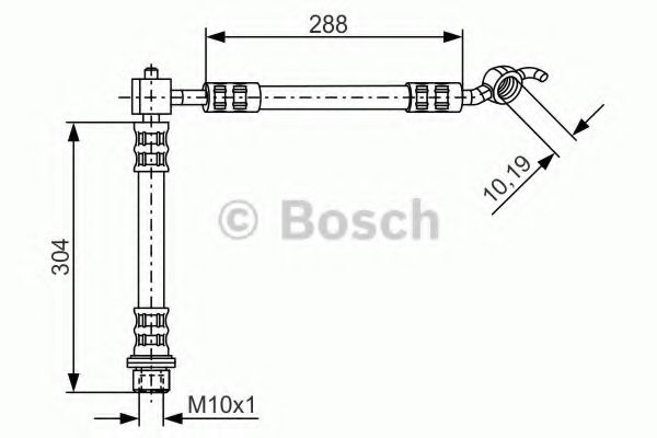 Тормозной шланг BOSCH 1 987 476 358