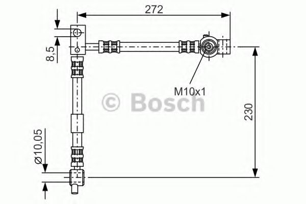 Тормозной шланг BOSCH 1 987 476 361