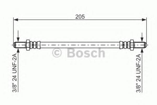 Тормозной шланг BOSCH 1 987 476 575