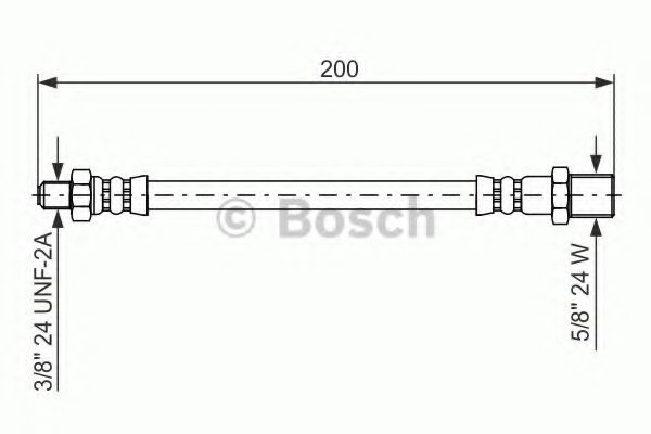 Тормозной шланг bosch 1 987 476 576