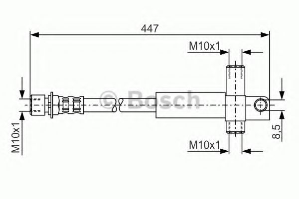 Тормозной шланг BOSCH 1 987 476 614