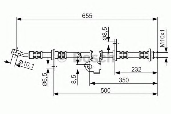 Тормозной шланг BOSCH 1 987 476 665