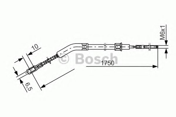 Трос ручного тормоза BOSCH 1 987 477 036