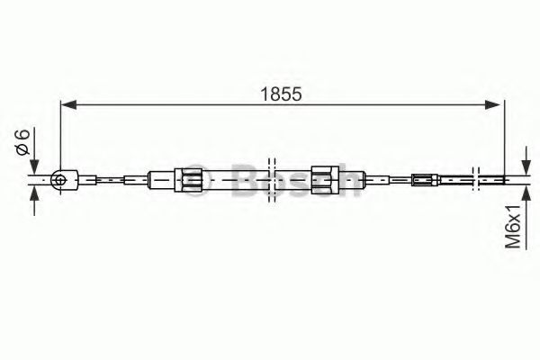 Трос ручного тормоза BOSCH 1 987 477 074