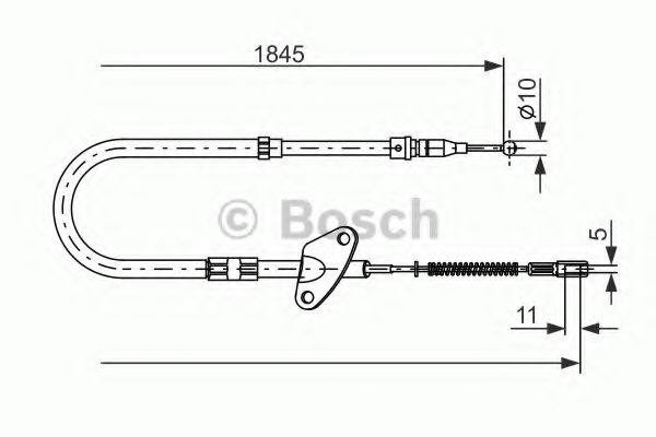Трос ручного тормоза BOSCH 1 987 477 119