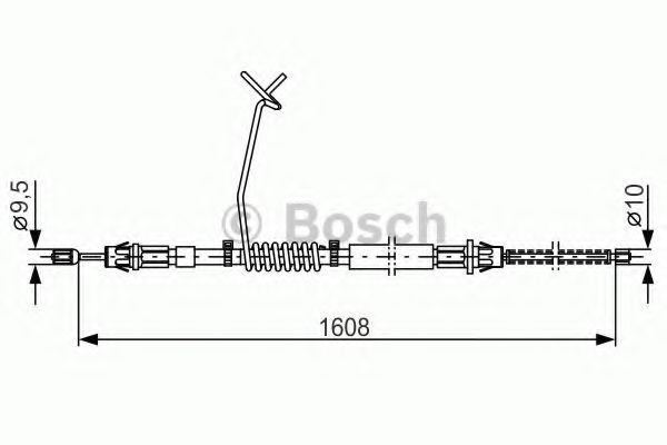 Трос ручного тормоза BOSCH 1 987 477 180