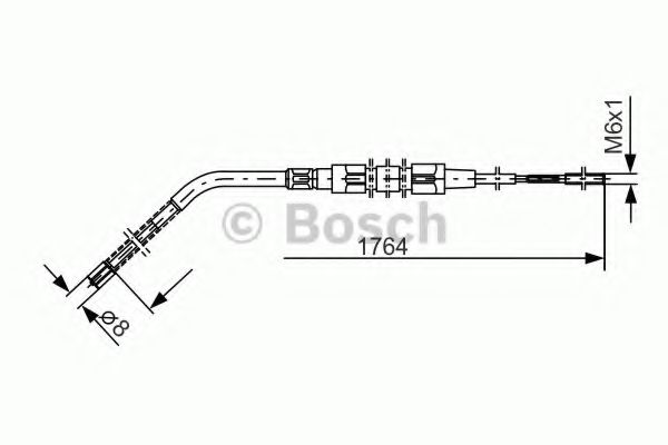 Трос ручного тормоза BOSCH 1 987 477 181