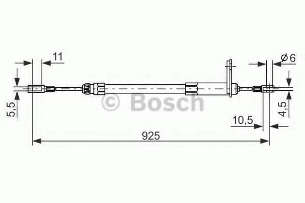 Трос ручного тормоза BOSCH 1 987 477 220