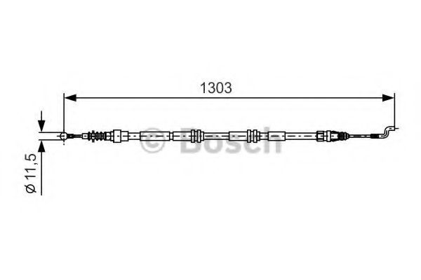 Трос ручного тормоза BOSCH 1 987 477 260