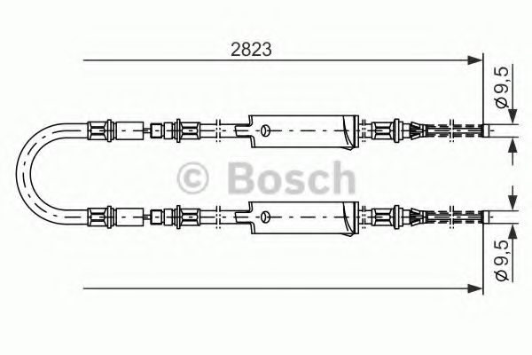 Трос ручного тормоза BOSCH 1 987 477 369