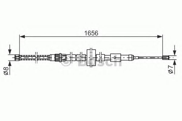 Трос ручного тормоза BOSCH 1 987 477 429